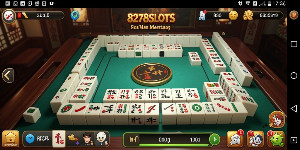 Tampilan gameplay <strong>8278SLOTS</strong> yang menarik dengan mahjong yang menantang.