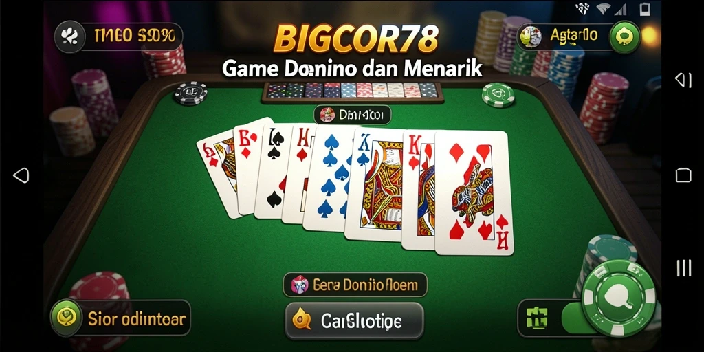 Tampilan seru dan interaksi permainan domino