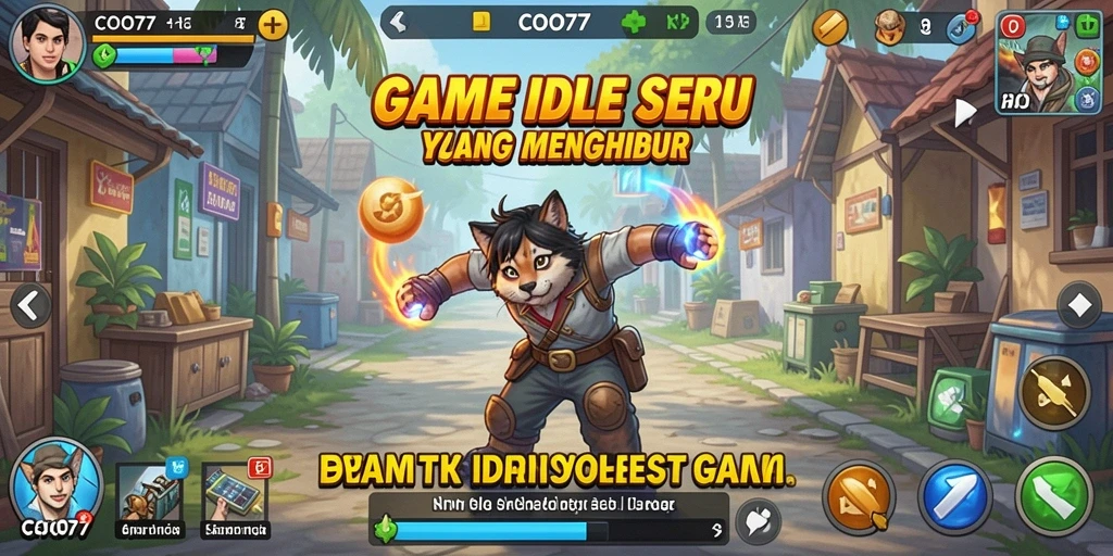 Screenshot utama COO77 menampilkan gameplay menarik dalam gaya Idle.