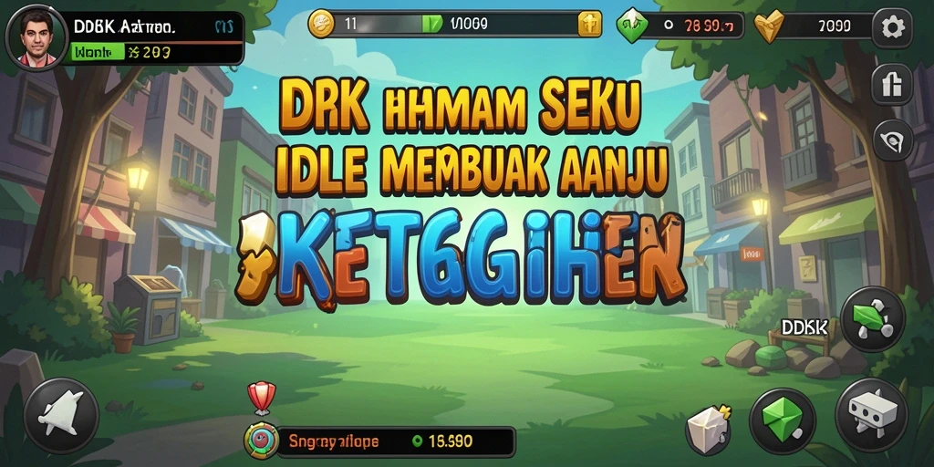 Tampilan menarik dari gameplay DKK dengan karakter bergerak otomatis.