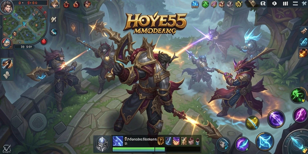 Tampilan gameplay memukau di dunia MMORPG HOYE55.