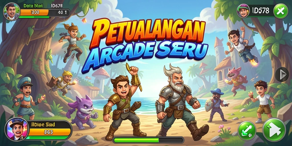 Tampilan gameplay seru dalam ID678 dengan beragam rintangan