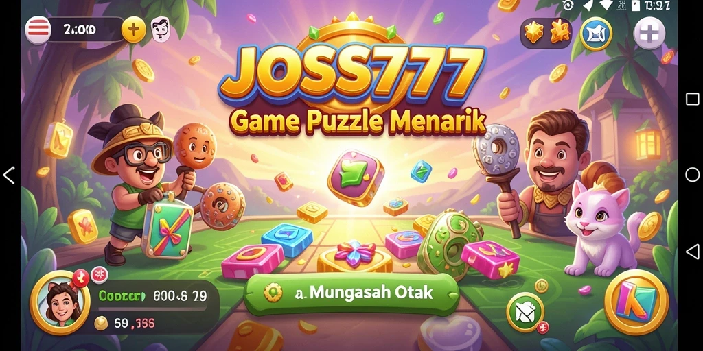 Screenshot gameplay JOSS777 menampilkan momen seru dalam menyelesaikan puzzle.