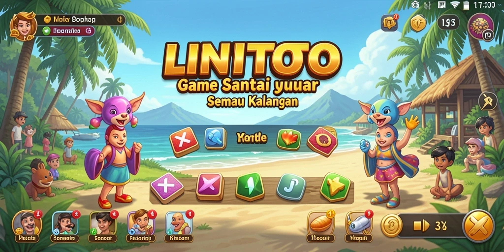 Tampilan gameplay LINITOTO yang mengasyikkan dan penuh warna.