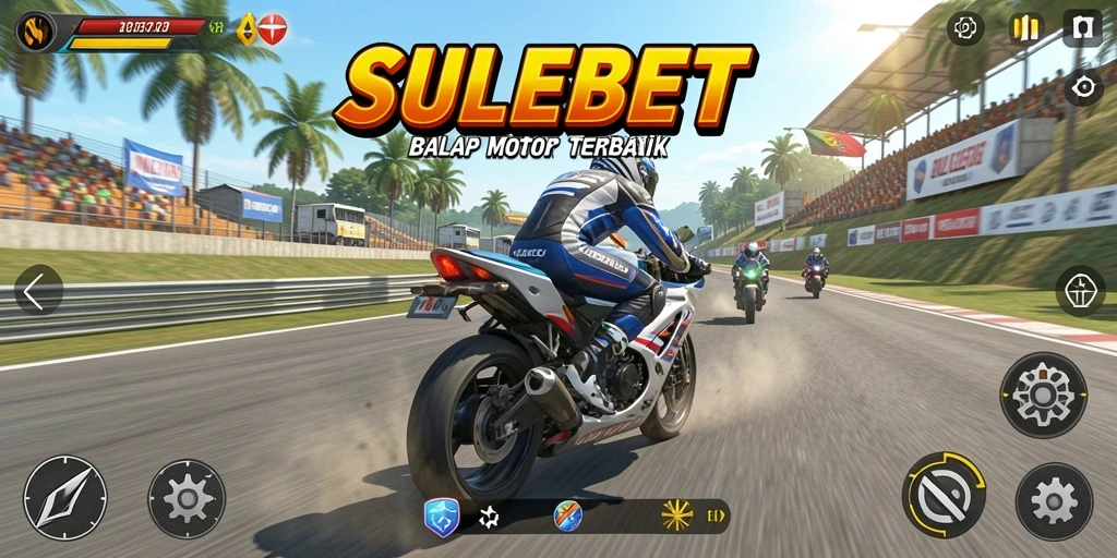 Gameplay mendebarkan dari SULEBET saat balapan.