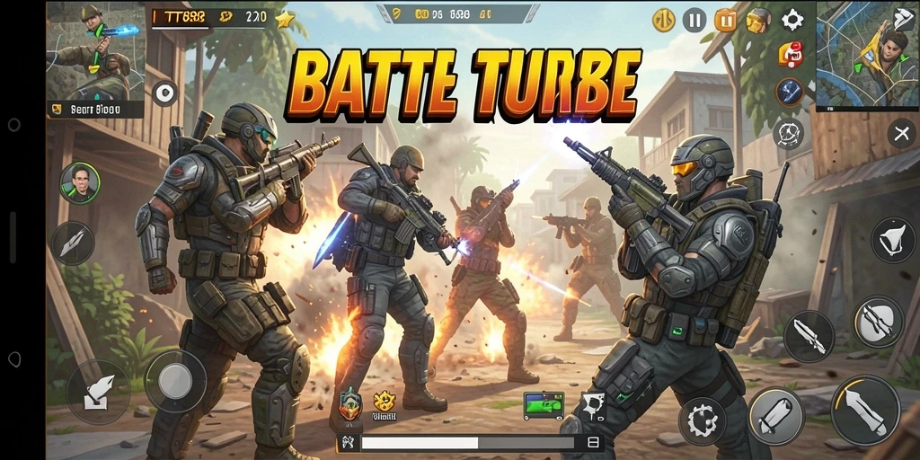 Tampilan gameplay seru dalam Battle Royale TTT888.