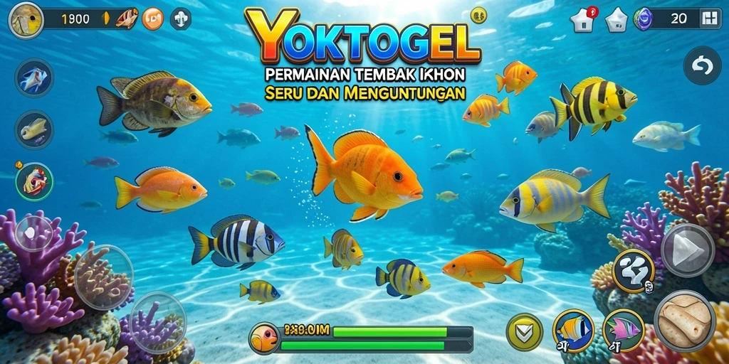 Screenshot dari gameplay seru YOKTOGEL dalam aksi Tembak Ikan.
